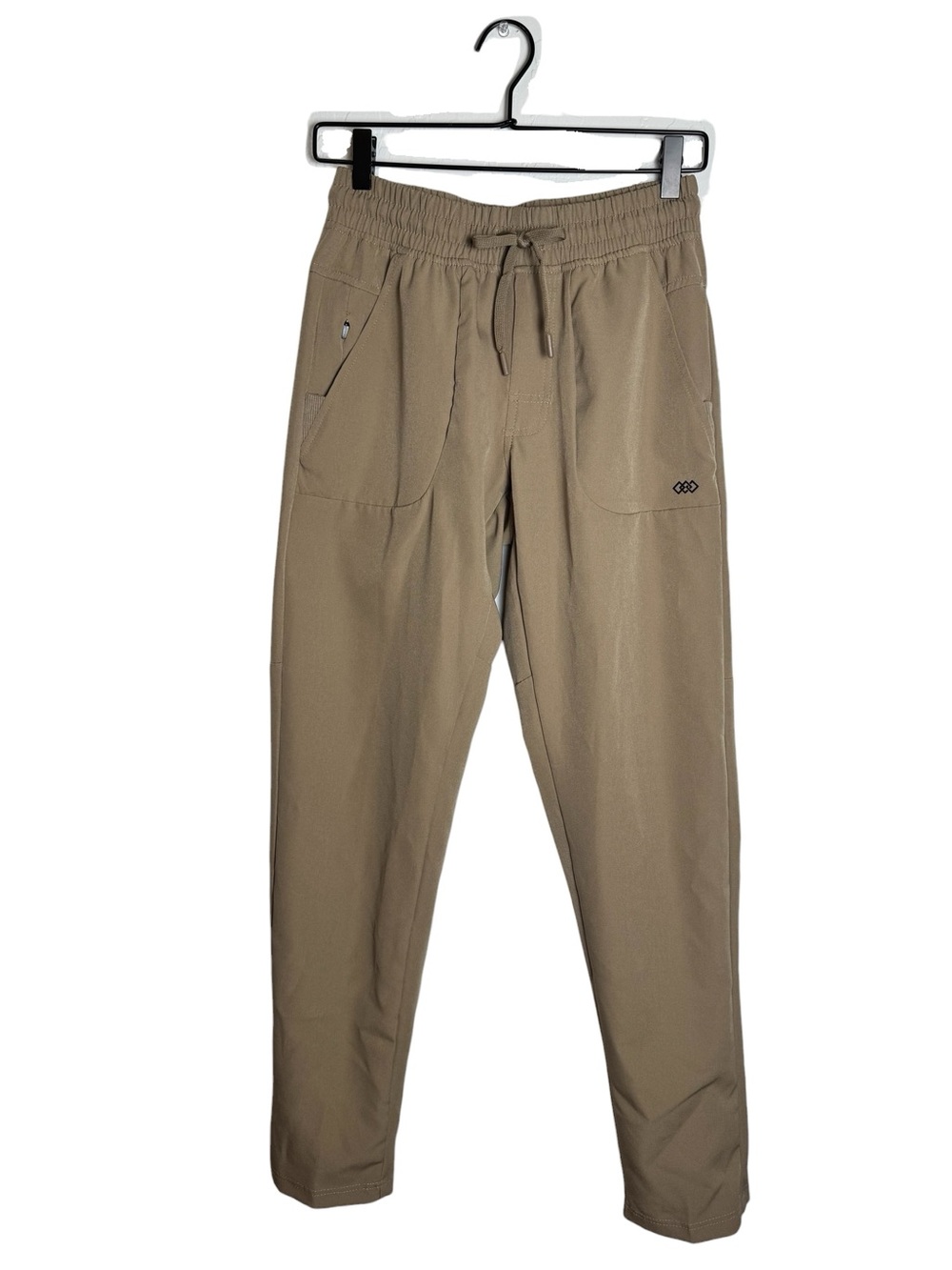 LEG3ND Discovery Slim Tapered Travel Pants Khaki Tan Unisex Small